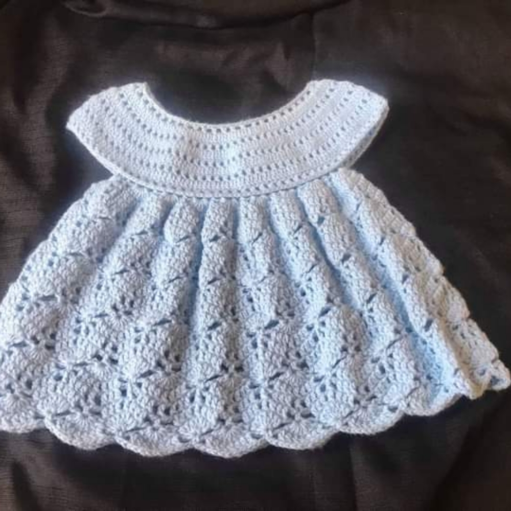 Crocheted baby dress